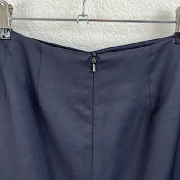 Aquascutum London Dual Slit Solid Pencil Skirt Straight - Picture 4 of 9